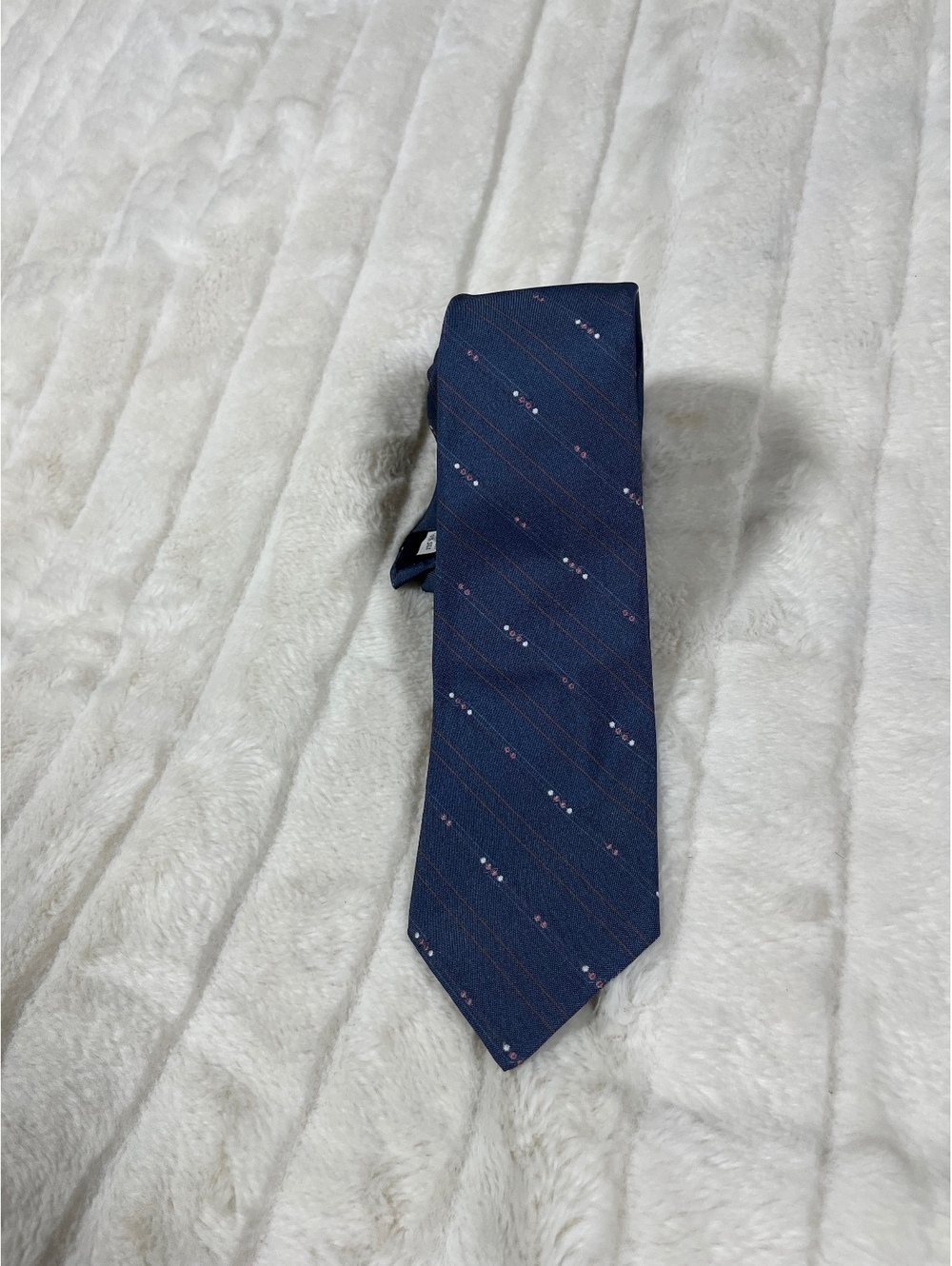 Roster VTG Blue Work Office Silk Blend Classic Retro Abstract Fall Spring Tie